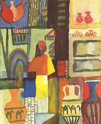 Dealer with Jugs August Macke